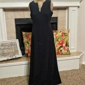 Lauren by Ralph Lauren long black dress SZ10